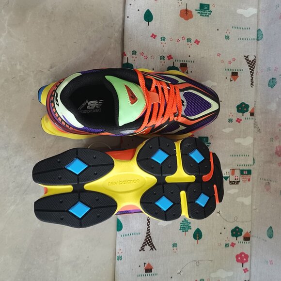 Orange And Purple New Balance NB 9060 Sneakers - Picture 9 of 10